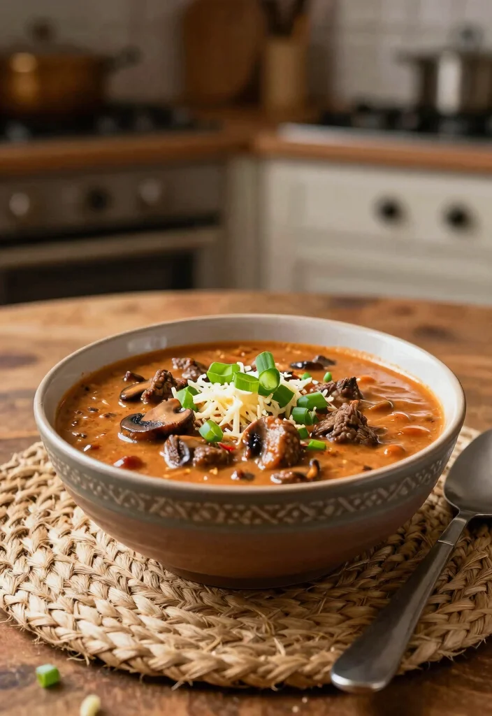 12 Keto Chili Recipes for Hearty Comfort Meals 8. Creamy Beef and Mushroom Chili 0 1