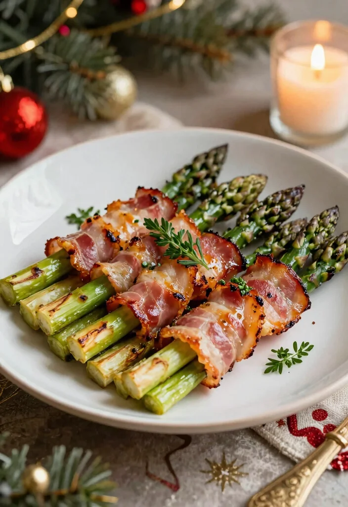 12 Keto Christmas Recipes for a Festive Low Carb Table 36 12 Keto Christmas Recipes for a Festive Low Carb Table 6. Bacon Wrapped Asparagus 0 1