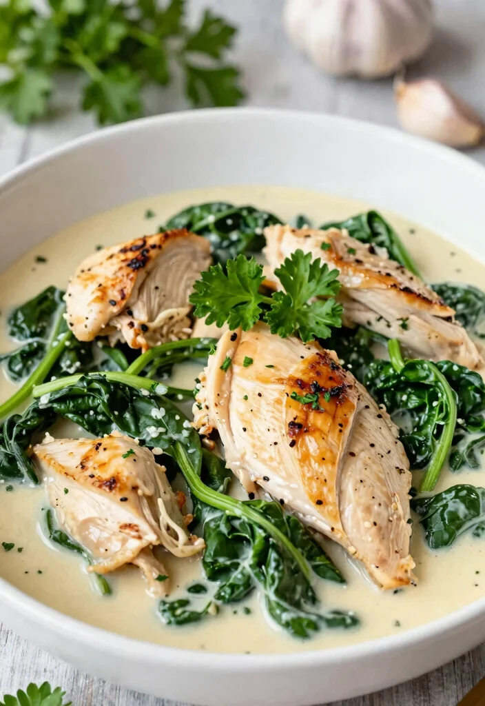 12 Keto Dinner Recipes for Busy Evenings 1 12 Keto Dinner Recipes for Busy Evenings 1. Creamy Garlic Chicken with Spinach 0