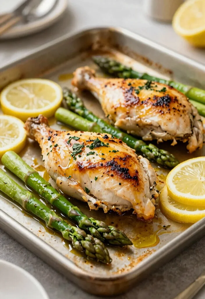 12 Keto Dinner Recipes for Everyday Cooking 3. One Pan Lemon Herb Chicken and Asparagus 0