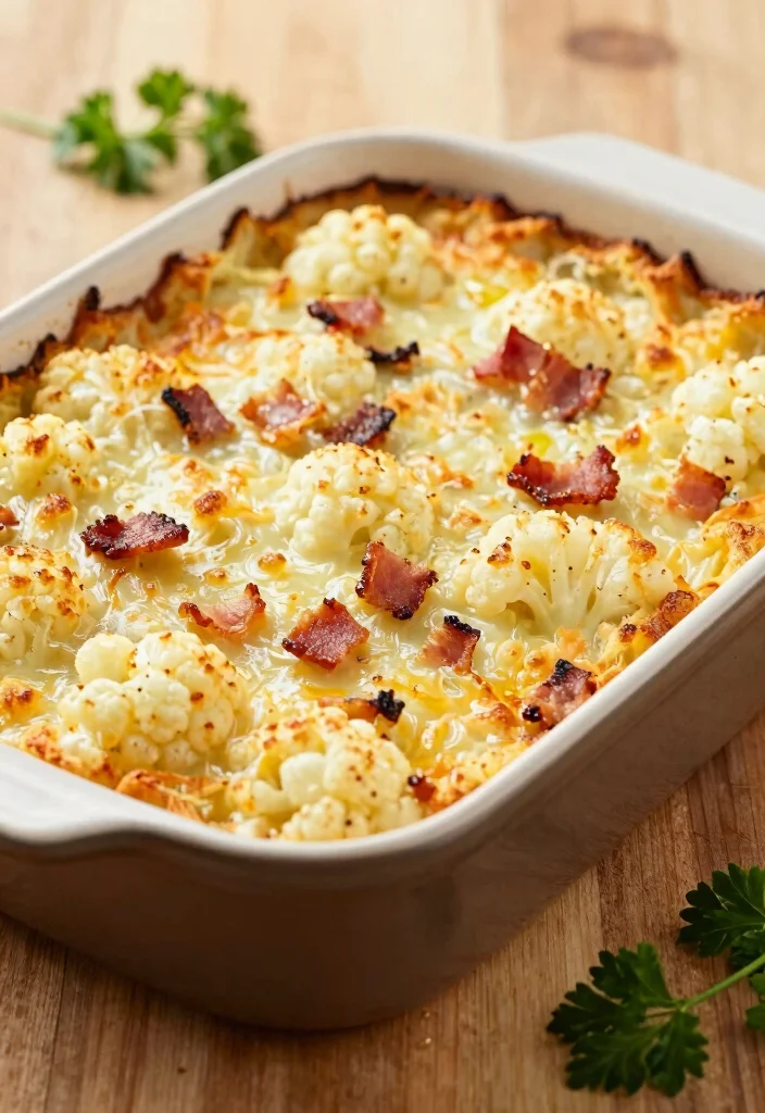 12 Keto Dinner Recipes for Everyday Cooking 4. Cheesy Cauliflower Casserole 0