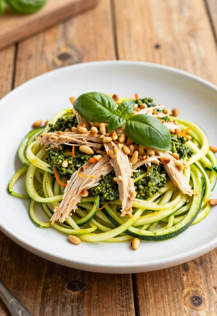 12 Keto Dinner Recipes for Simple Weeknight Meals 2 12 Keto Dinner Recipes for Simple Weeknight Meals 2. Zucchini Noodles with Pesto and Chicken 0