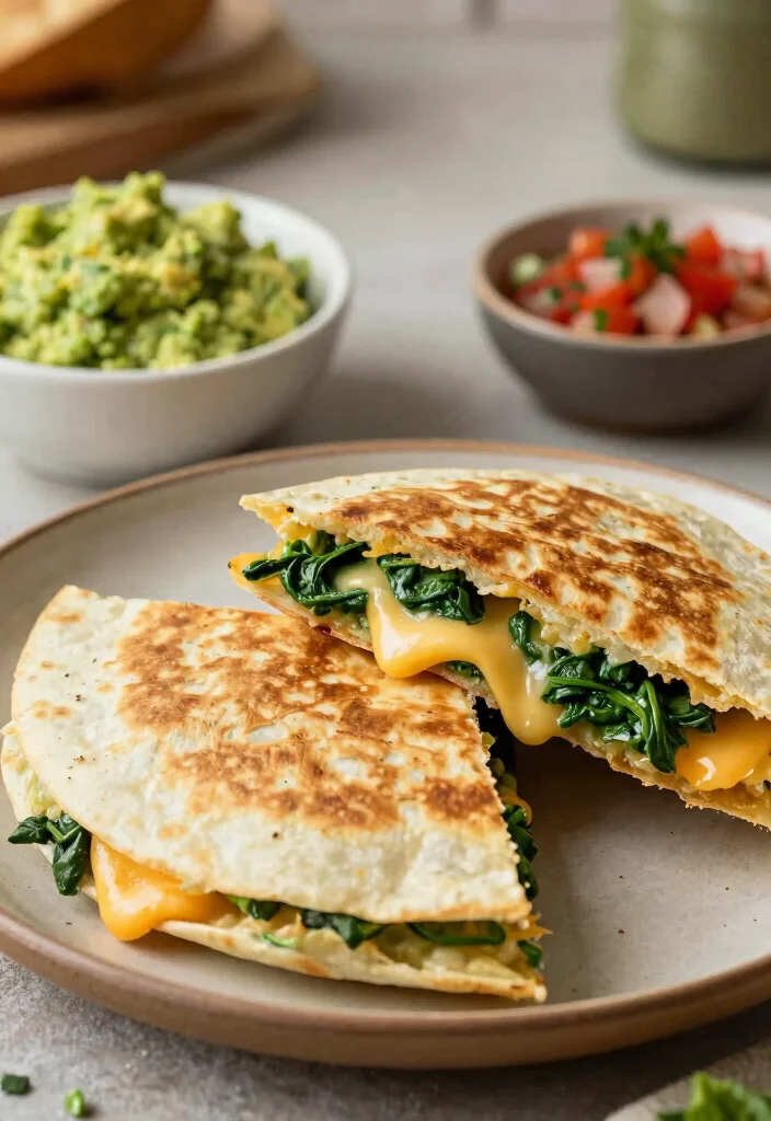 12 Keto Mexican Recipes with Bold Flavor 12. Keto Quesadillas with Cheese and Spinach 0