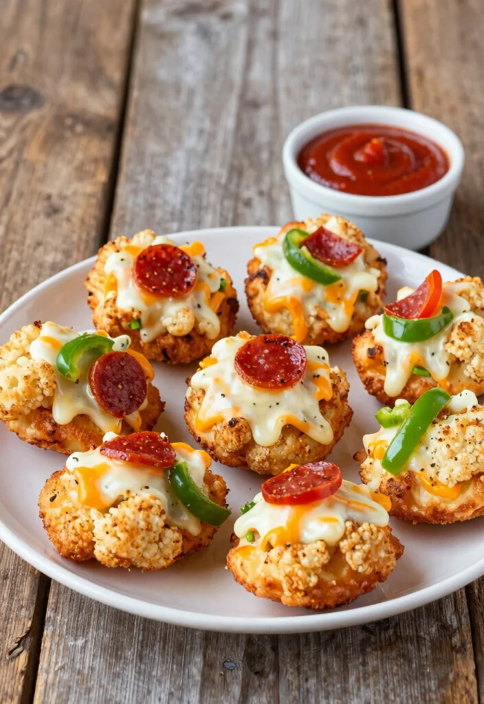 12 Keto Recipes for Easy Low Carb Living 11. Cauliflower Pizza Bites 0