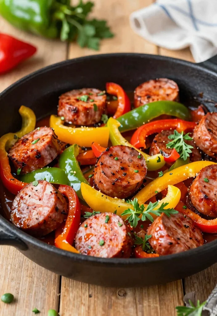 12 Keto Recipes for Easy Low Carb Living 7. Spicy Sausage and Pepper Skillet 0
