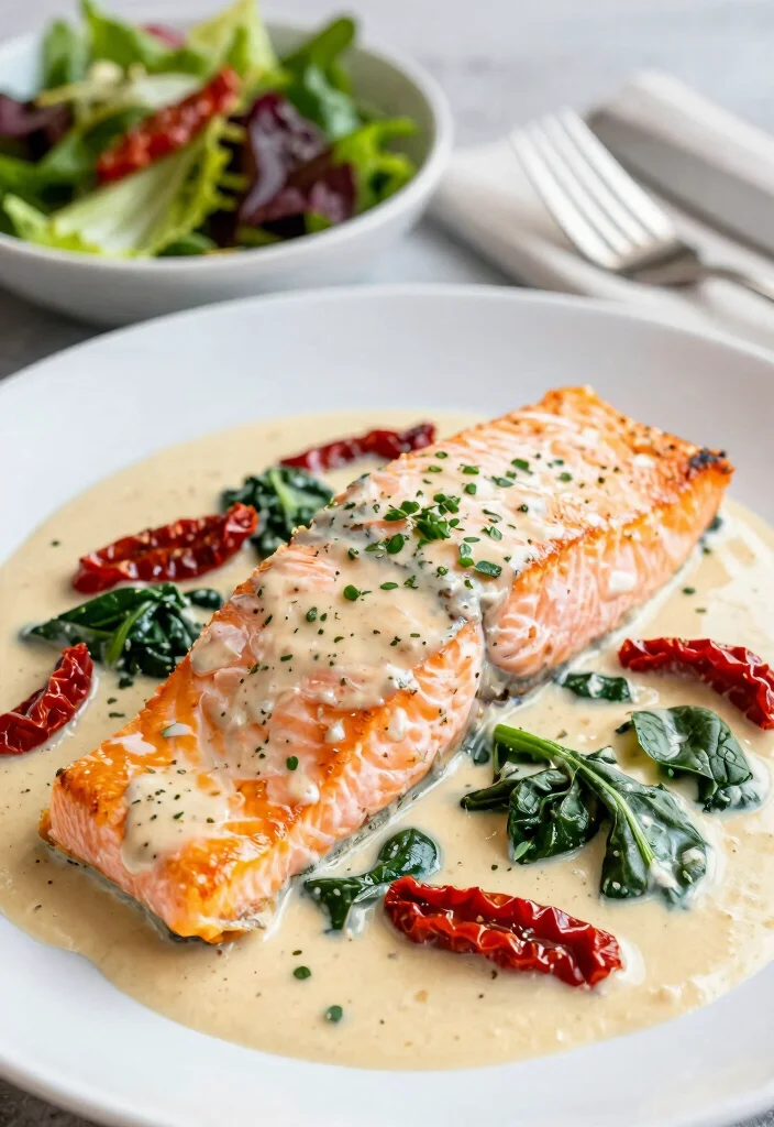 12 Keto Seafood Recipes for Light Protein Meals 2 12 Keto Seafood Recipes for Light Protein Meals 2. Creamy Tuscan Salmon 0