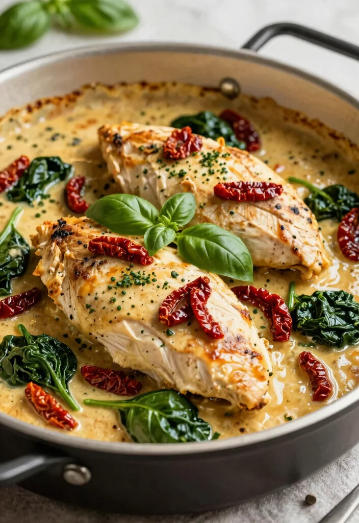 12 Keto Sheet Pan Recipes for Easy Cleanup 51 12 Keto Sheet Pan Recipes for Easy Cleanup 11. Creamy Tuscan Chicken Bake 0