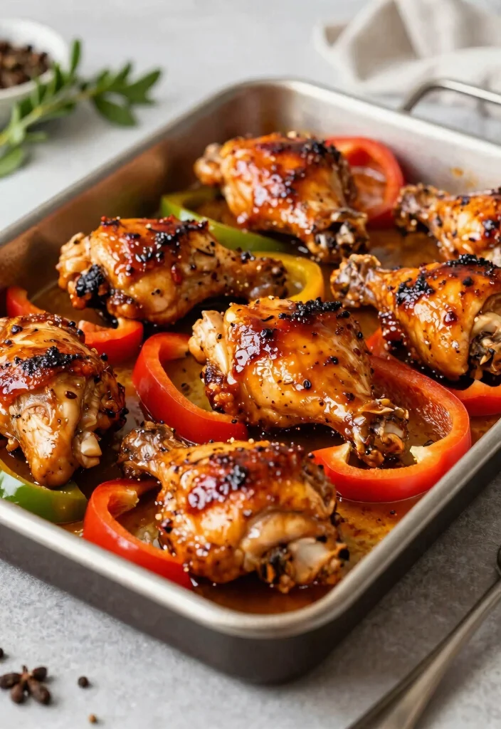 12 Keto Sheet Pan Recipes for Easy Cleanup 62 12 Keto Sheet Pan Recipes for Easy Cleanup 12. Spicy Honey Mustard Chicken and Peppers 0