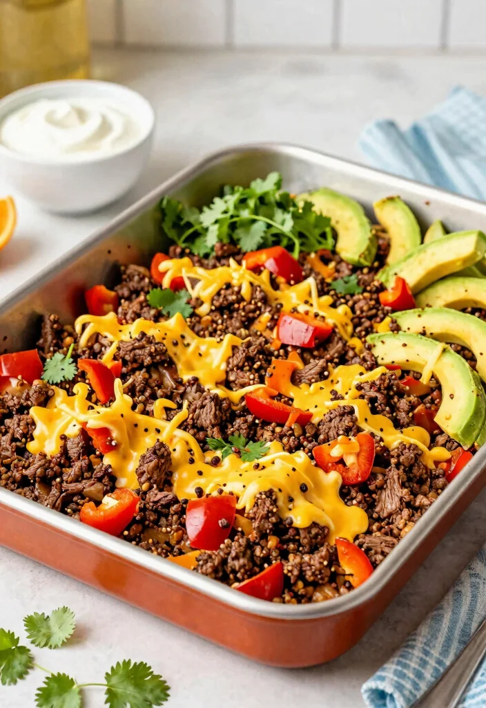 12 Keto Sheet Pan Recipes for Easy Cleanup 4 12 Keto Sheet Pan Recipes for Easy Cleanup 4. One Pan Taco Bowl 0