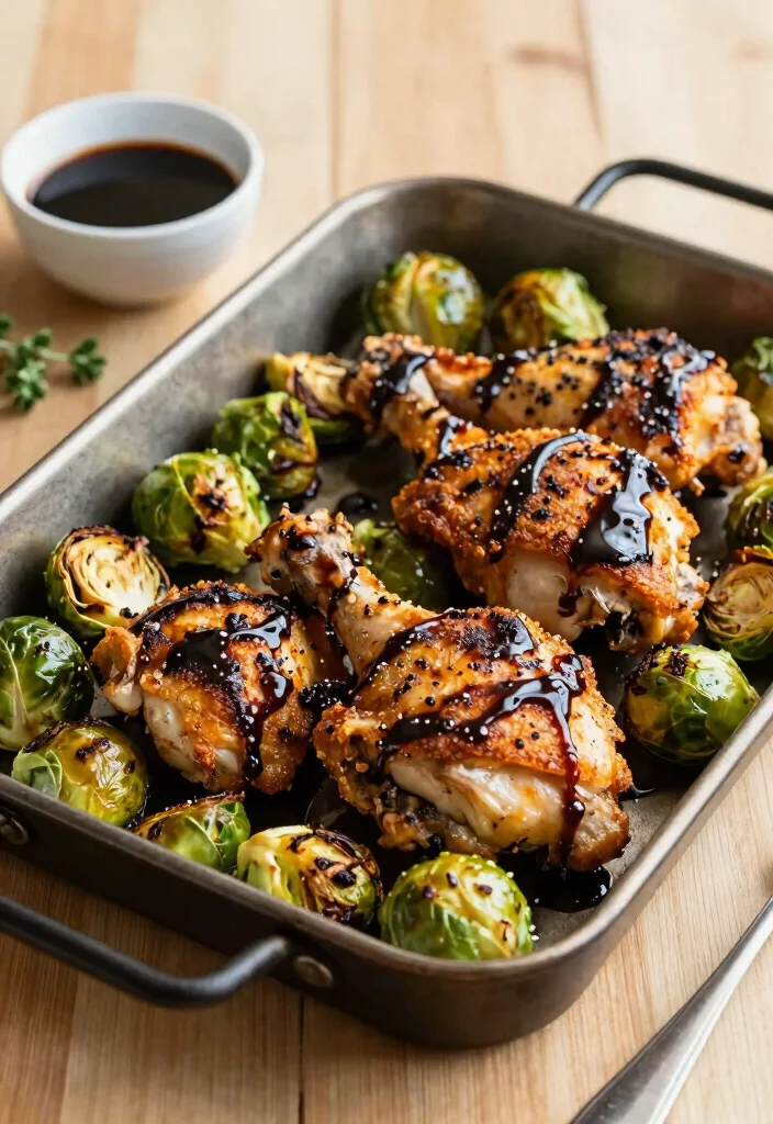12 Keto Sheet Pan Recipes for Easy Cleanup 16 12 Keto Sheet Pan Recipes for Easy Cleanup 6. Balsamic Glazed Chicken and Brussels Sprouts 0