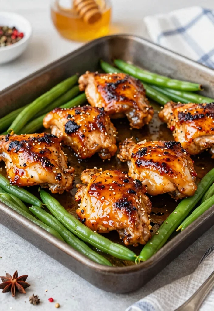 12 Keto Sheet Pan Recipes for Easy Cleanup 49 12 Keto Sheet Pan Recipes for Easy Cleanup 9. Sweet and Spicy Chicken Thighs with Green Beans 0
