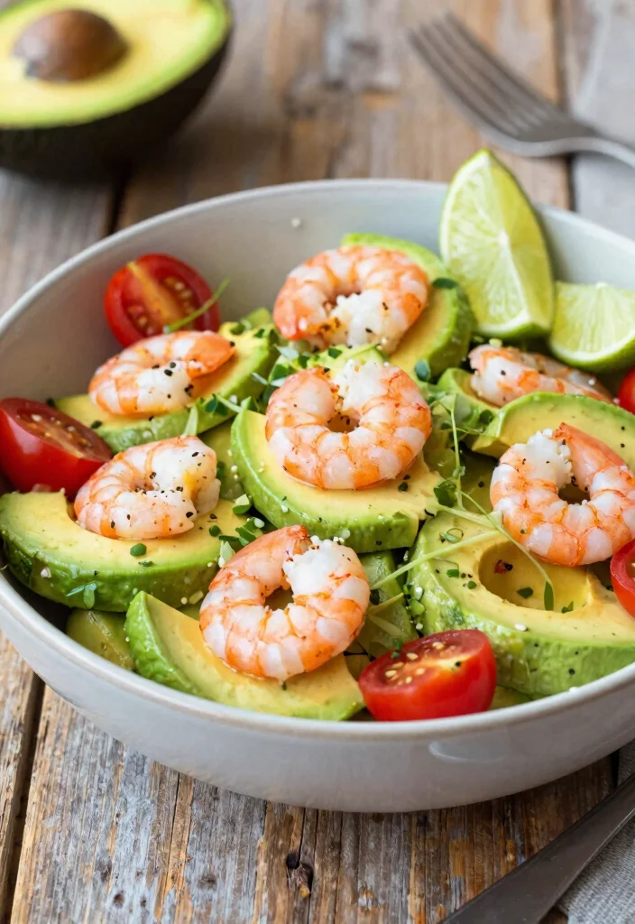 12 Keto Shrimp Recipes for Quick Light Dinners 26 12 Keto Shrimp Recipes for Quick Light Dinners 5. Shrimp Avocado Salad 0