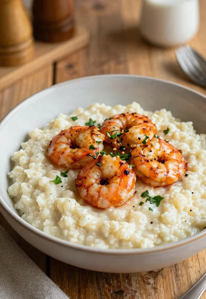 12 Keto Shrimp Recipes for Simple Protein Meals 8. Shrimp and Cauliflower Grits 0
