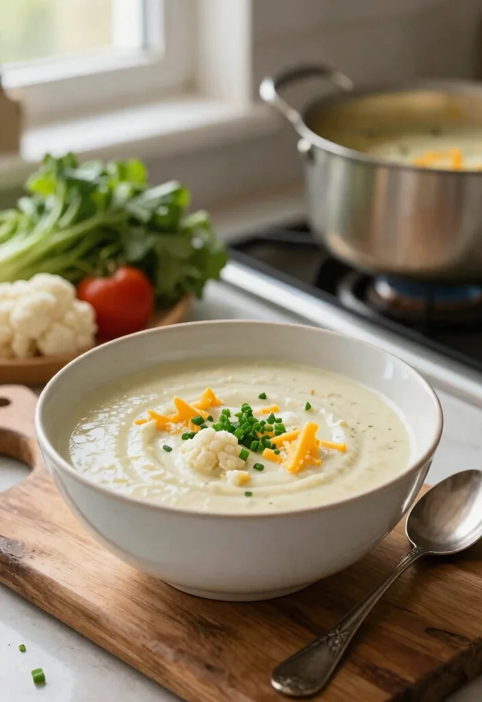 12 Keto Soup Recipes for Cozy Low Carb Bowls 1 12 Keto Soup Recipes for Cozy Low Carb Bowls 1. Creamy Cauliflower and Cheddar Soup 0