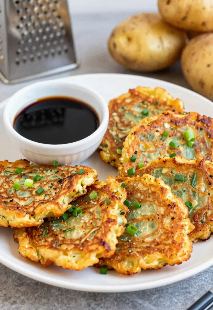 12 Korean Vegetarian Recipes with Bold Flavor 7. Korean Potato Pancakes Gamja Jeon 0