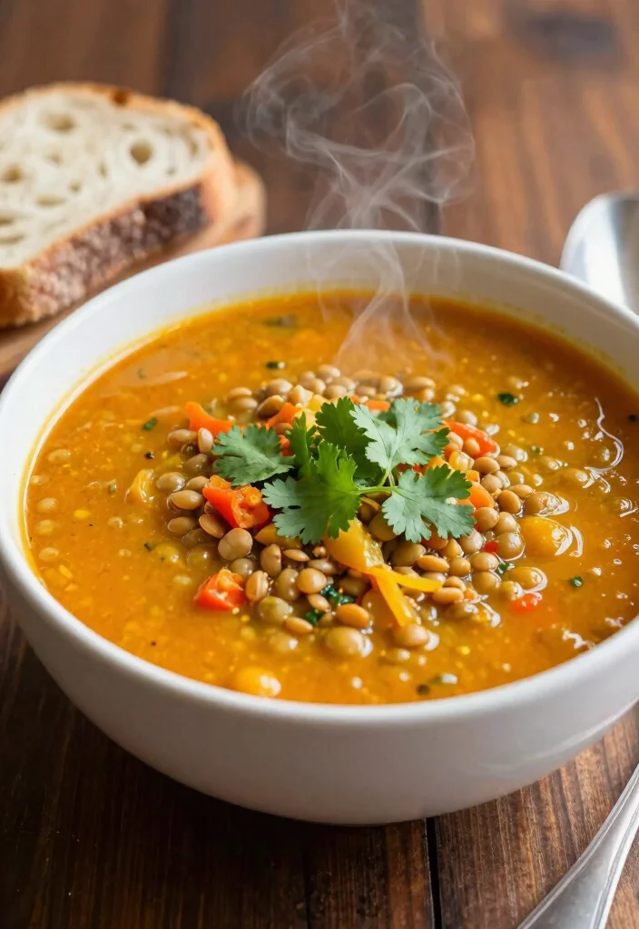 12 Low Calorie Vegan Recipes for Light Filling Meals 14 12 Low Calorie Vegan Recipes for Light Filling Meals 4. Spicy Lentil Soup 0