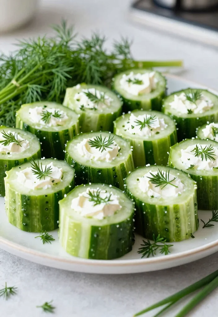 12 Low Calorie Vegetarian Recipes for Light Eating 41 12 Low Calorie Vegetarian Recipes for Light Eating 11. Cucumber and Cream Cheese Roll Ups 0