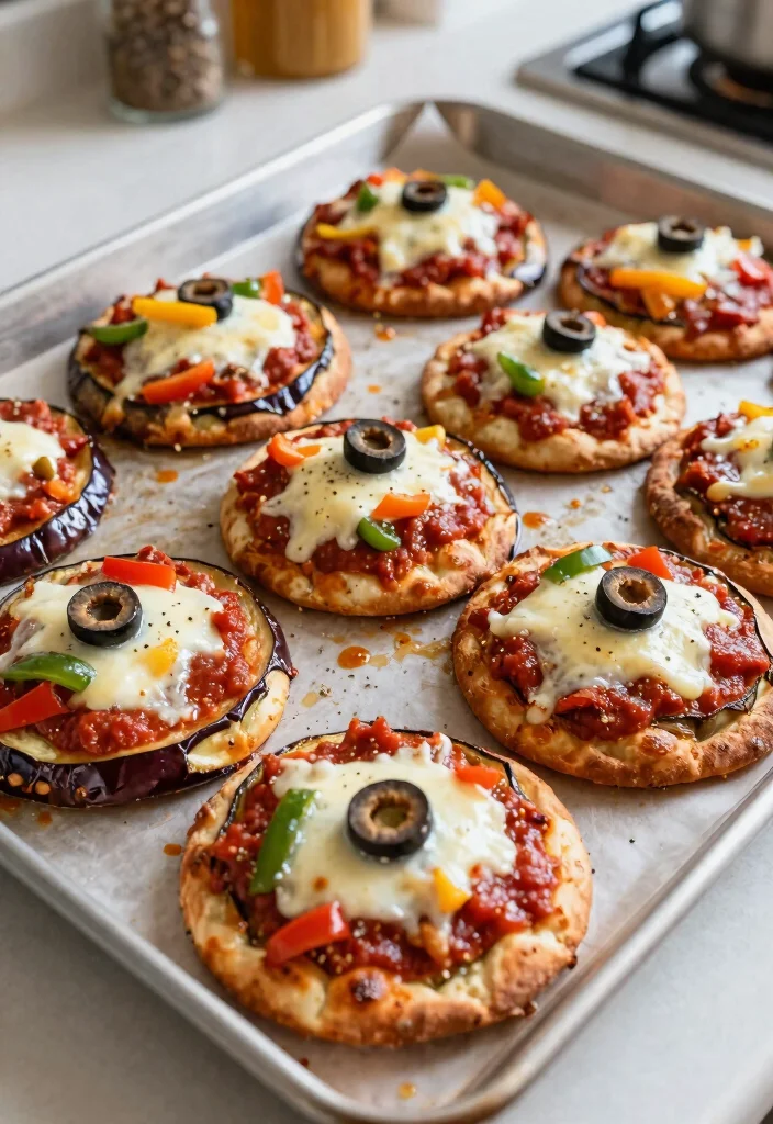 12 Low Calorie Vegetarian Recipes for Light Eating 39 12 Low Calorie Vegetarian Recipes for Light Eating 9. Eggplant Pizza Bites 0