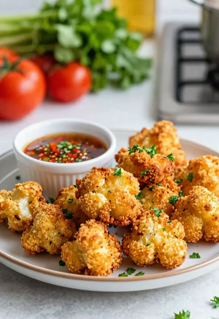 12 Low Carb Healthy Air Fryer Recipes 1 12 Low Carb Healthy Air Fryer Recipes 1. Crispy Air Fryer Cauliflower Bites 0