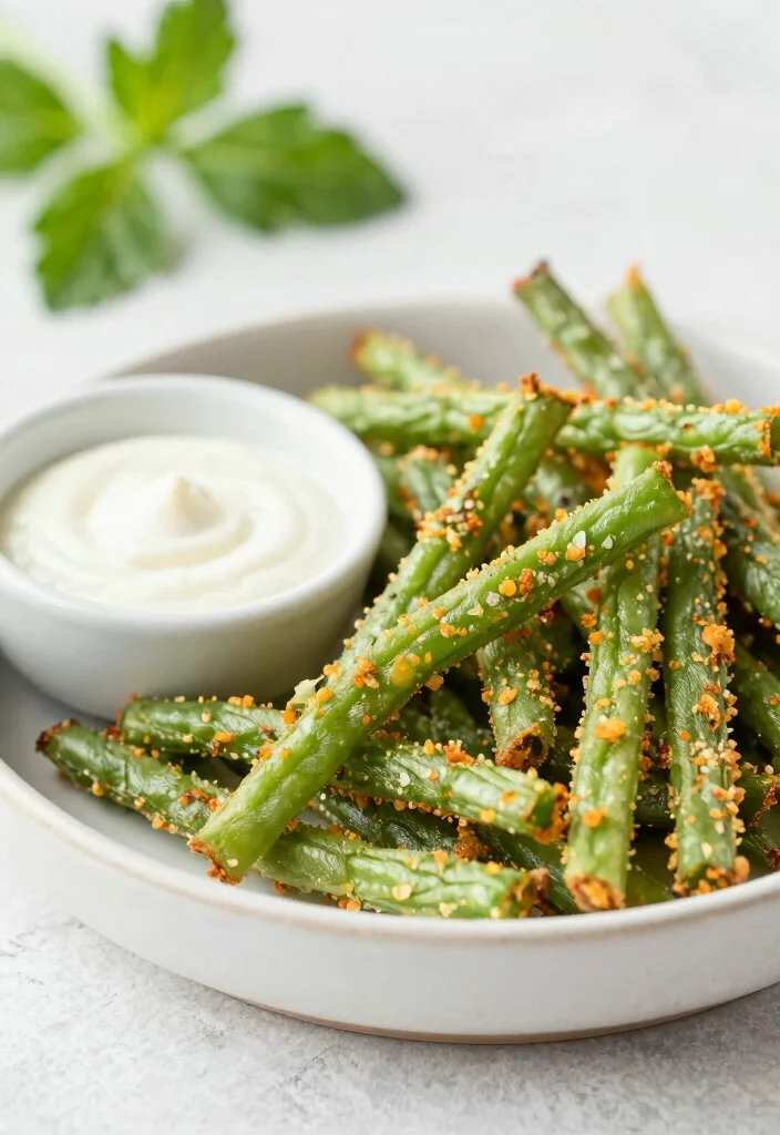 12 Low Carb Healthy Air Fryer Recipes 41 12 Low Carb Healthy Air Fryer Recipes 11. Air Fryer Green Bean Fries 0