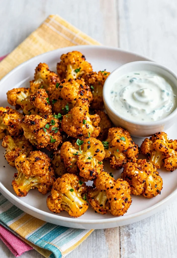 12 Low Carb Healthy Air Fryer Recipes 16 12 Low Carb Healthy Air Fryer Recipes 6. Air Fryer Buffalo Cauliflower 0