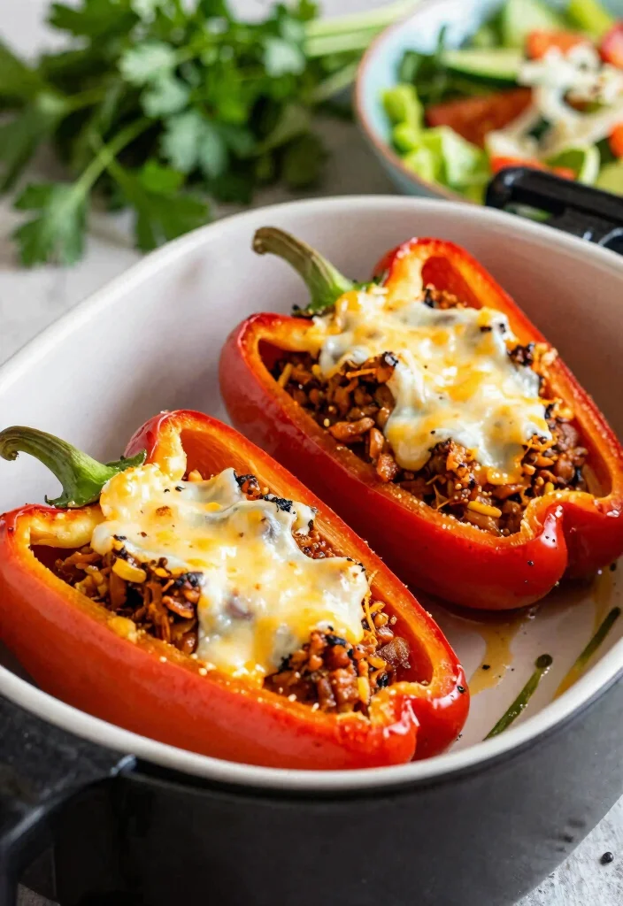 12 Low Carb Healthy Air Fryer Recipes 17 12 Low Carb Healthy Air Fryer Recipes 7. Air Fryer Stuffed Peppers 0