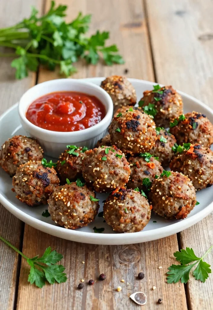 12 Low Carb Healthy Air Fryer Recipes 39 12 Low Carb Healthy Air Fryer Recipes 9. Air Fryer Meatballs 0