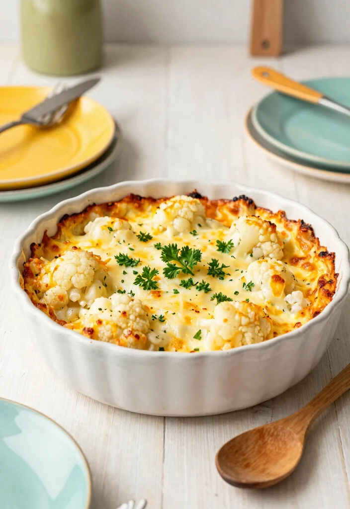 12 Low Carb Keto Recipes for Everyday Meals 1. Cheesy Cauliflower Casserole 0
