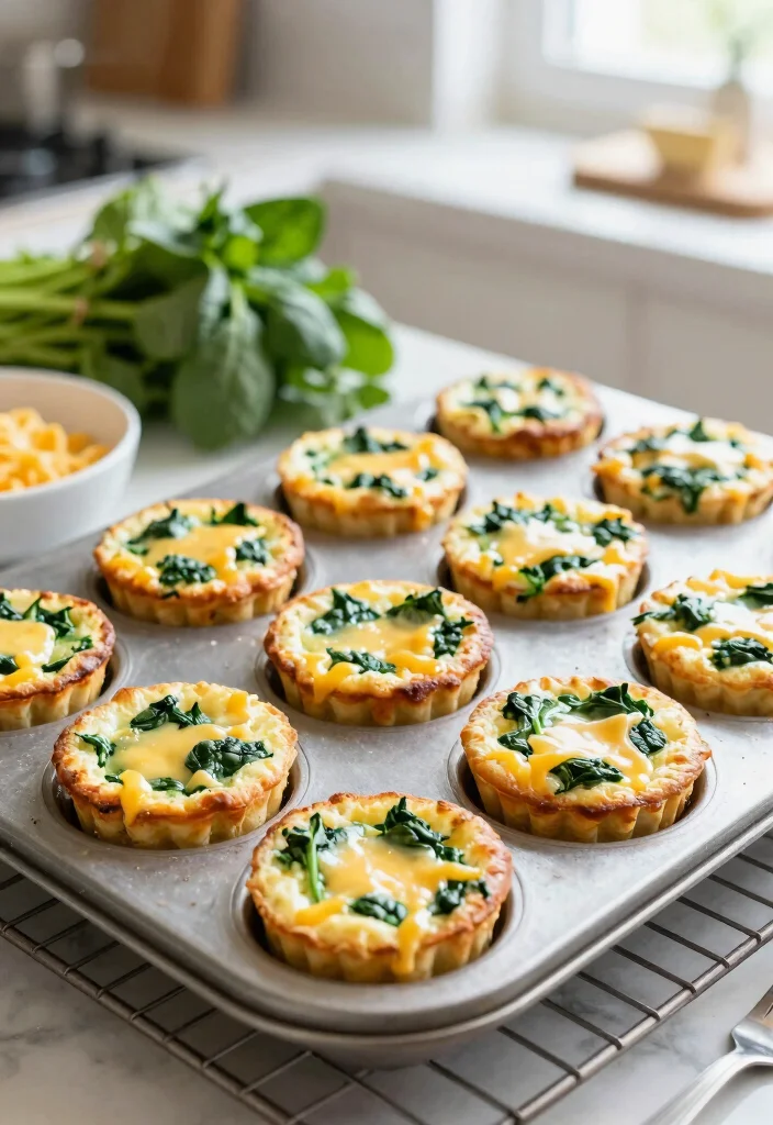 12 Low Carb Keto Recipes for Everyday Meals 3. Egg Muffins with Spinach and Cheese 0