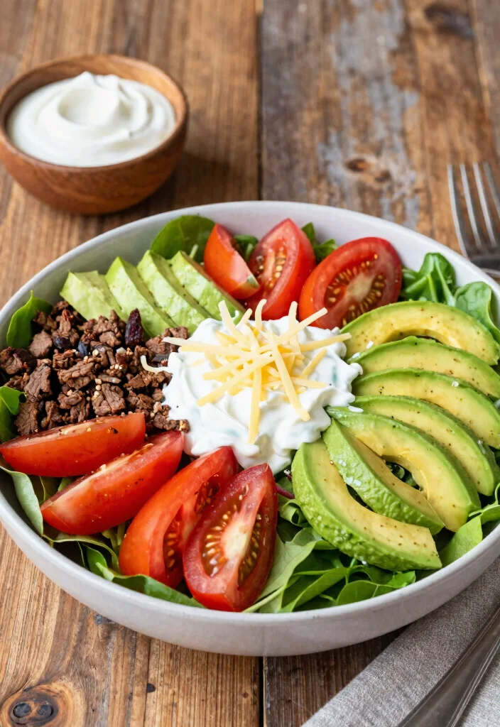 12 Low Carb Keto Recipes for Everyday Meals 7. Keto Taco Salad 0