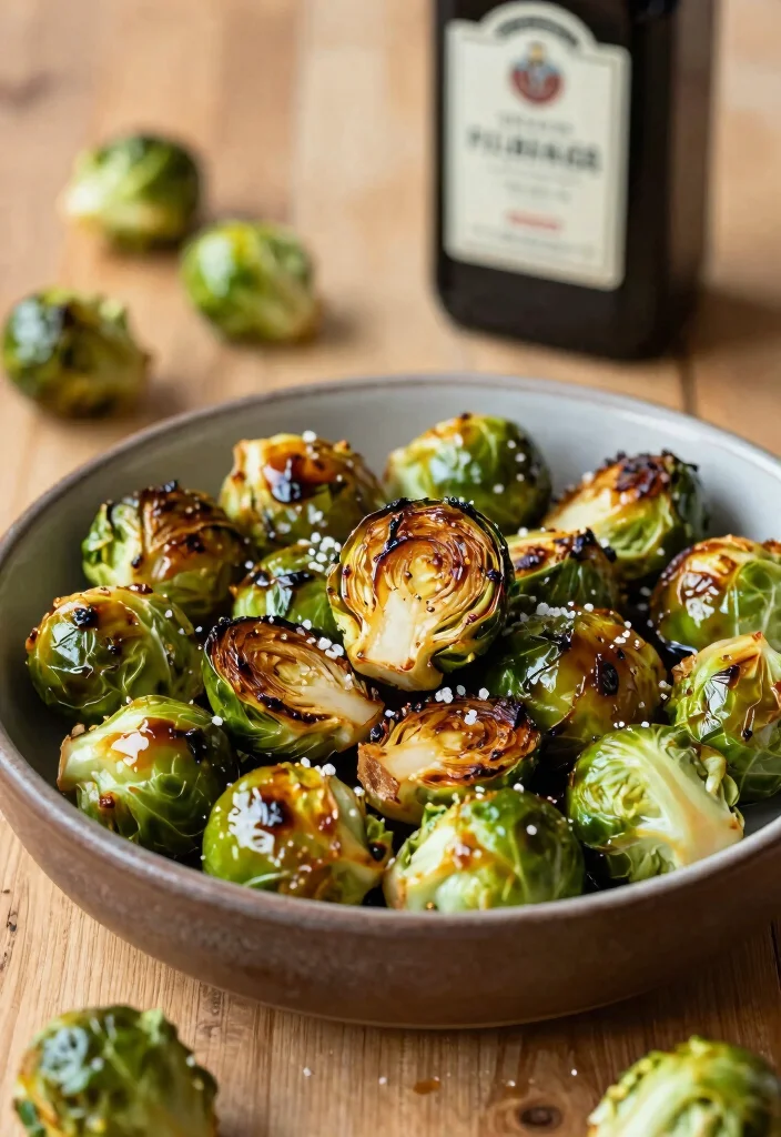 12 Low Carb Vegetarian Recipes for Light Meals 10. Roasted Brussels Sprouts with Balsamic Glaze 0