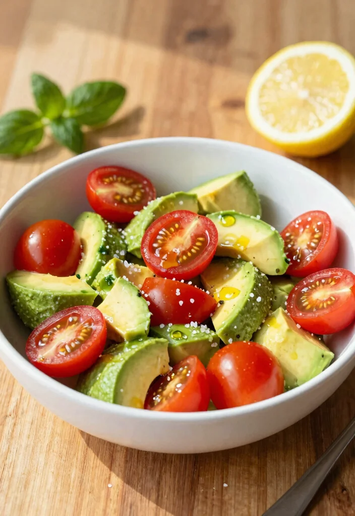 12 Low Carb Vegetarian Recipes for Light Meals 4. Avocado and Tomato Salad 0