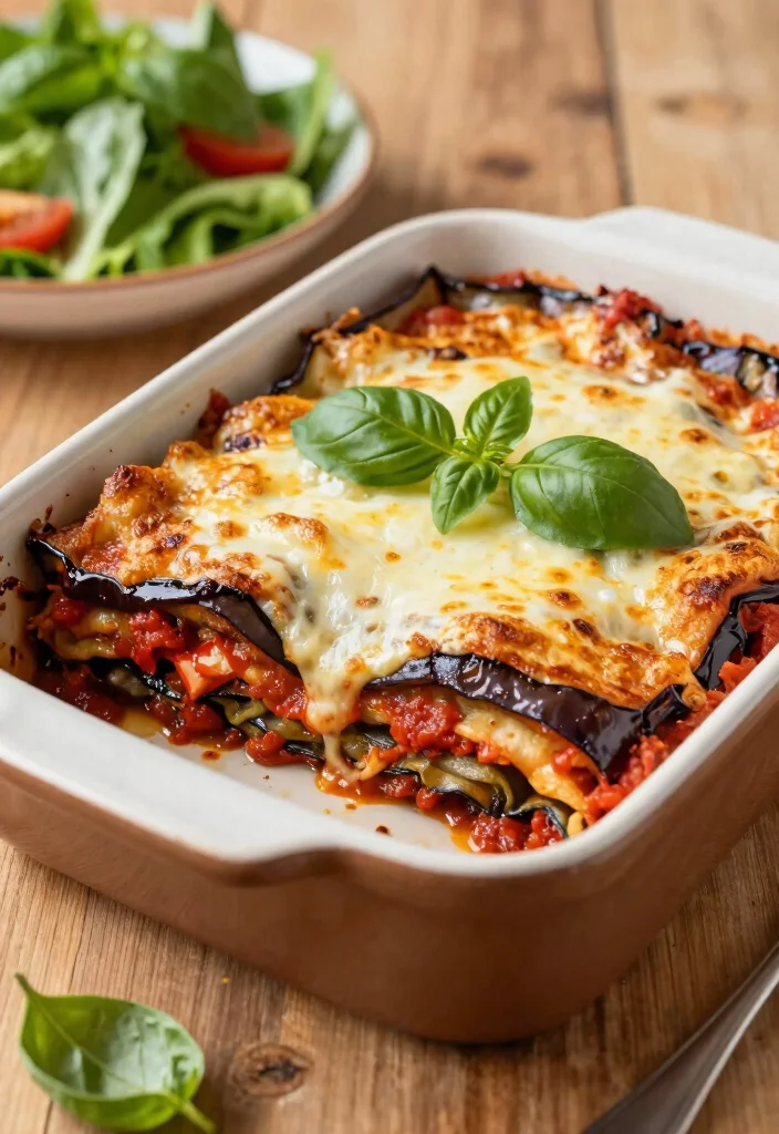 12 Low Carb Vegetarian Recipes for Light Meals 9. Eggplant Parmesan 0