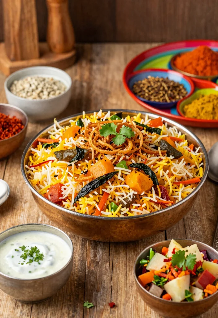 12 Quick and Easy Indian Vegetarian Dinner Recipes for Busy Weeknights 12 12 Quick and Easy Indian Vegetarian Dinner Recipes for Busy Weeknights 2. Vegetable Biryani 0