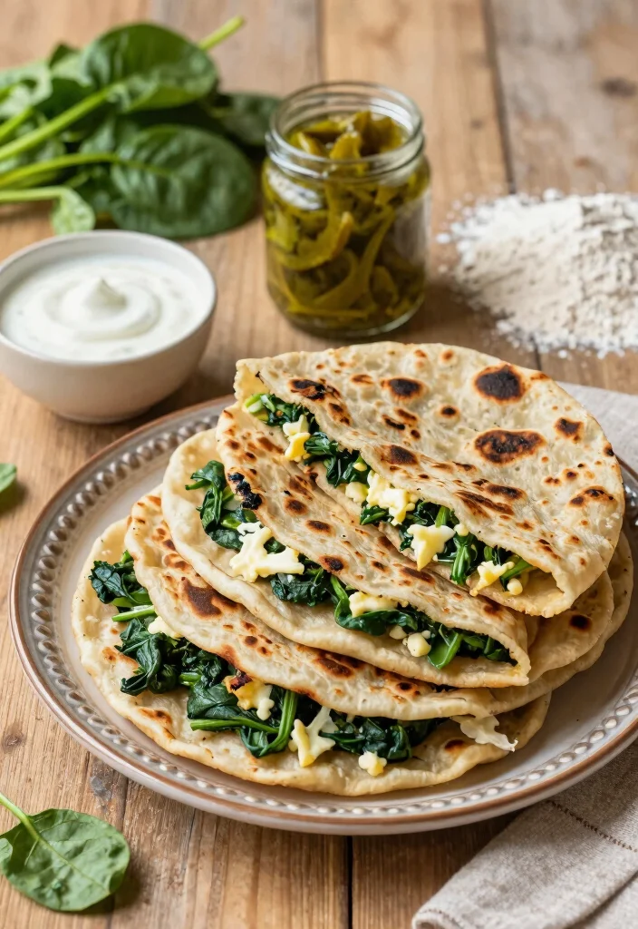12 Quick and Easy Indian Vegetarian Dinner Recipes for Busy Weeknights 24 12 Quick and Easy Indian Vegetarian Dinner Recipes for Busy Weeknights 4. Spinach and Cheese Stuffed Parathas 0