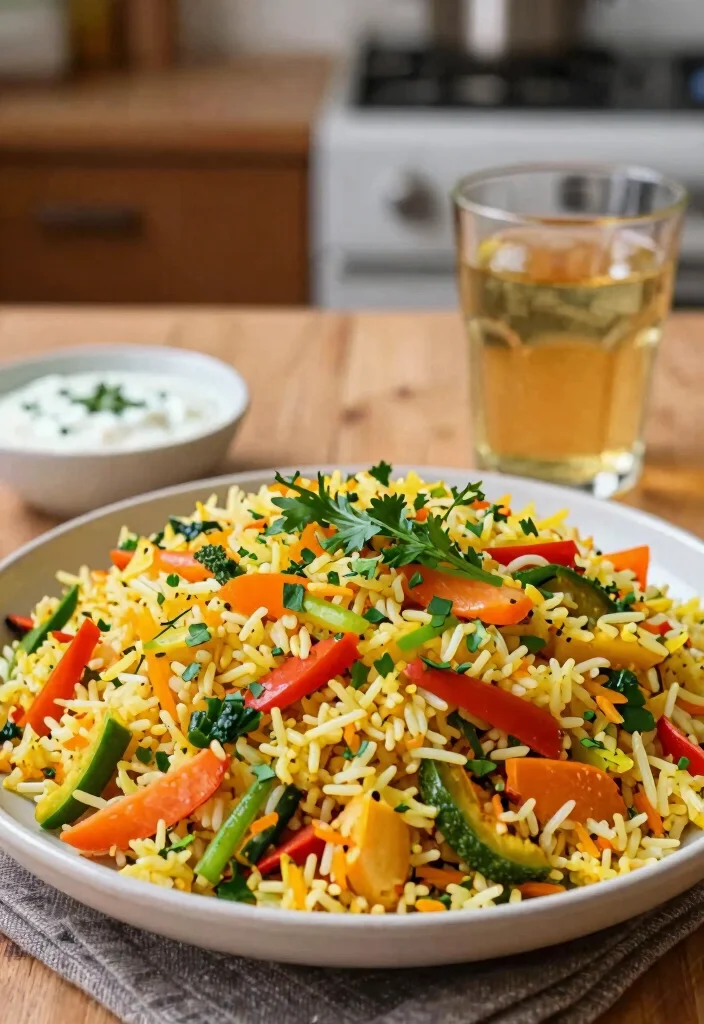 12 Quick and Easy Indian Vegetarian Dinner Recipes for Busy Weeknights 25 12 Quick and Easy Indian Vegetarian Dinner Recipes for Busy Weeknights 5. Quick Vegetable Pulao 0