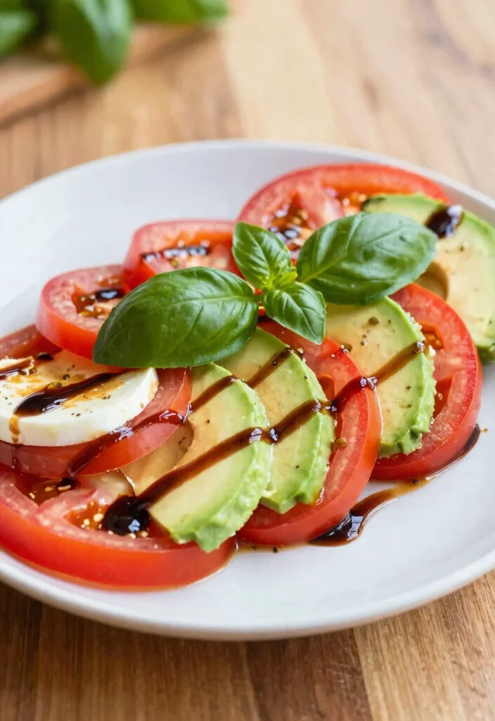 12 Summer Vegan Recipes for Light Fresh Cooking 50 12 Summer Vegan Recipes for Light Fresh Cooking 10. Caprese Salad with Balsamic Glaze 0