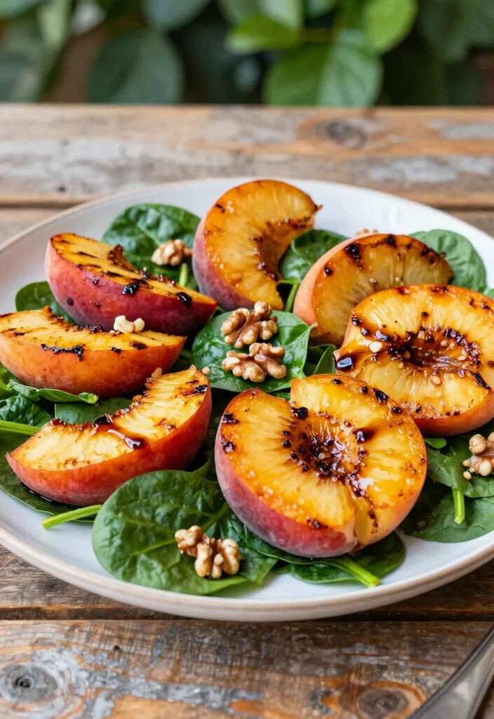 12 Summer Vegan Recipes for Light Fresh Cooking 24 12 Summer Vegan Recipes for Light Fresh Cooking 4. Grilled Peach Spinach Salad 0