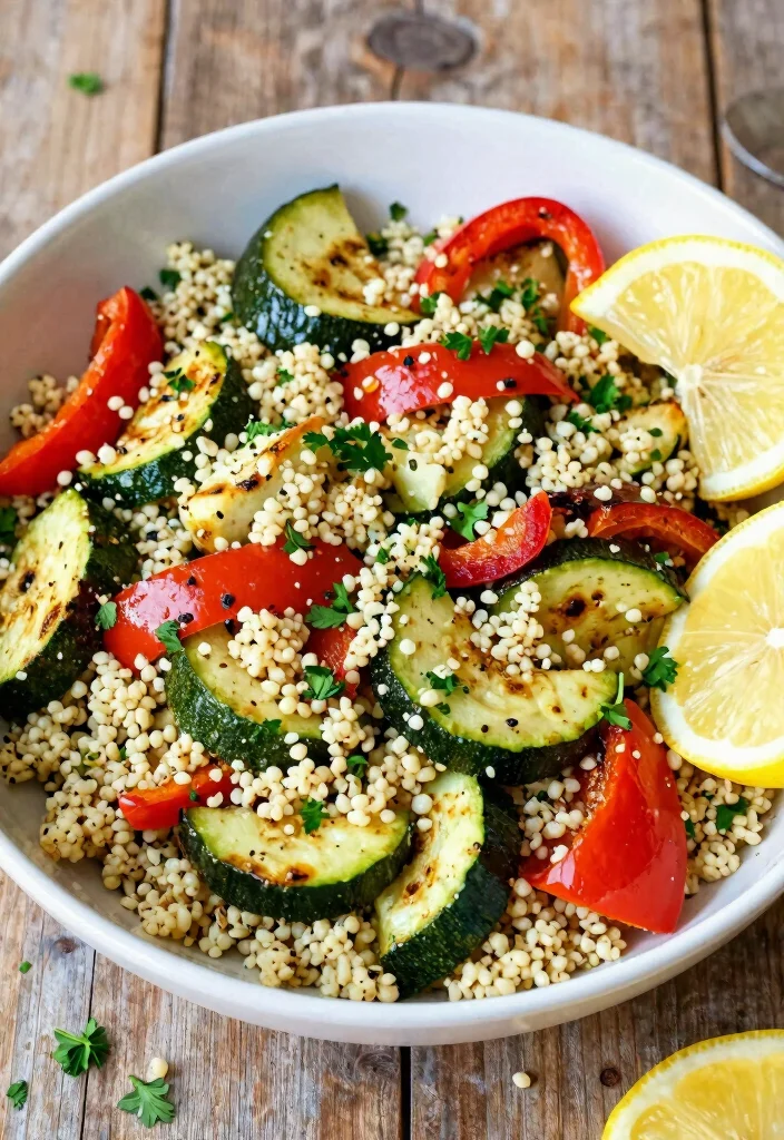 12 Summer Vegetarian Recipes for Fresh Cooking 50 12 Summer Vegetarian Recipes for Fresh Cooking 10. Roasted Vegetable and Couscous Salad 0