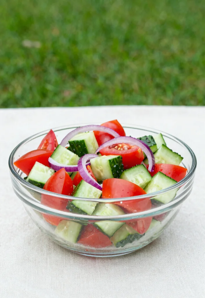 12 Summer Vegetarian Recipes for Fresh Cooking 49 12 Summer Vegetarian Recipes for Fresh Cooking 9. Cucumber and Tomato Salad 0