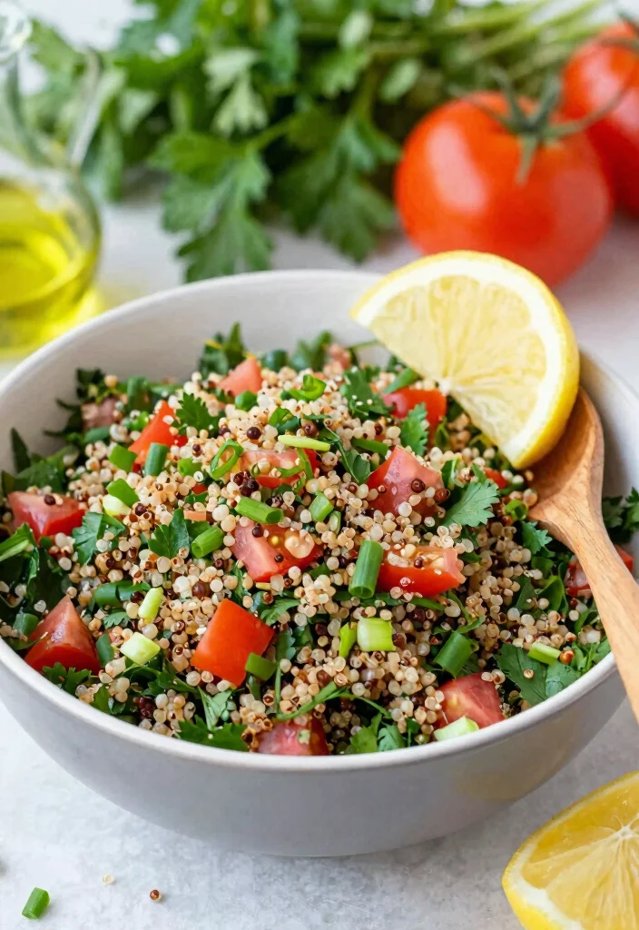 12 Tasty Vegetarian Recipes Full of Flavor 1. Zesty Quinoa Tabbouleh 0