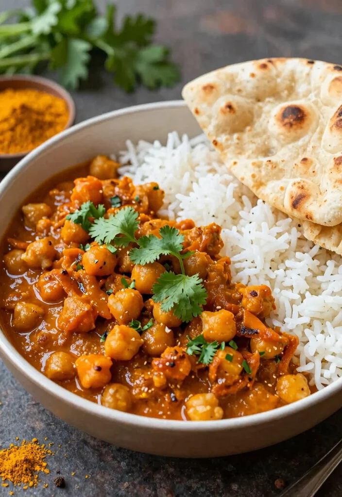 12 Tasty Vegetarian Recipes Full of Flavor 2. Spicy Chickpea and Sweet Potato Curry 0