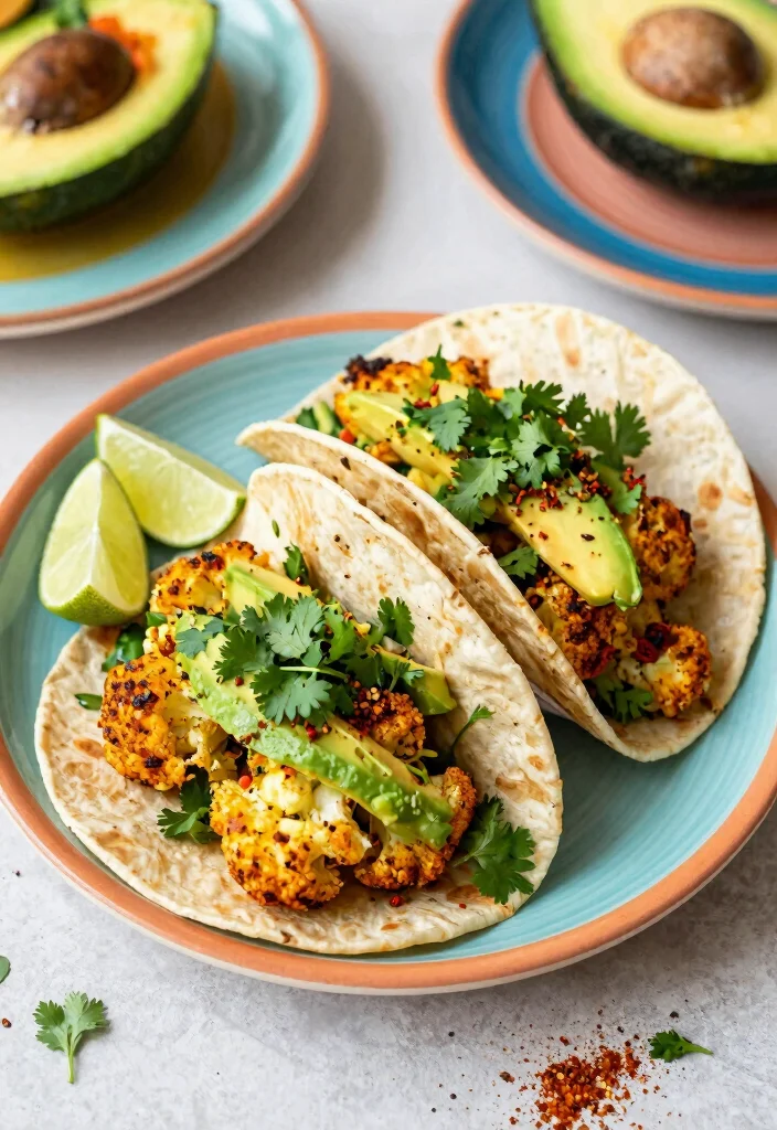 12 Tasty Vegetarian Recipes Full of Flavor 7. Moroccan Spiced Cauliflower Tacos 0