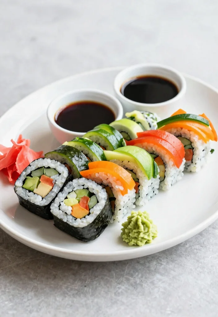 12 Tasty Vegetarian Recipes Full of Flavor 9. Veggie Sushi Rolls 0