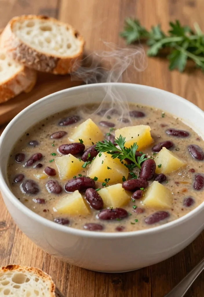 12 Vegan Bean Recipes for Hearty Protein Rich Dishes 12. Creamy Bean and Potato Soup 0