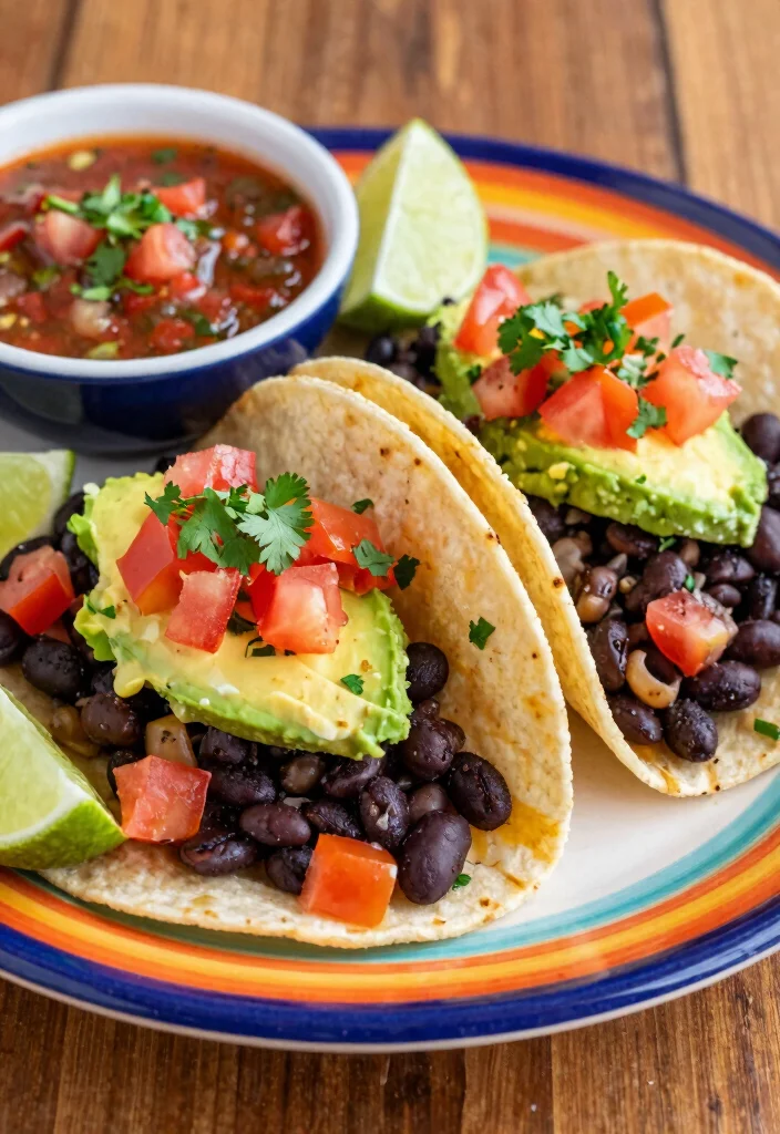 12 Vegan Bean Recipes for Hearty Protein Rich Dishes 2. Smoky Black Bean Tacos 0