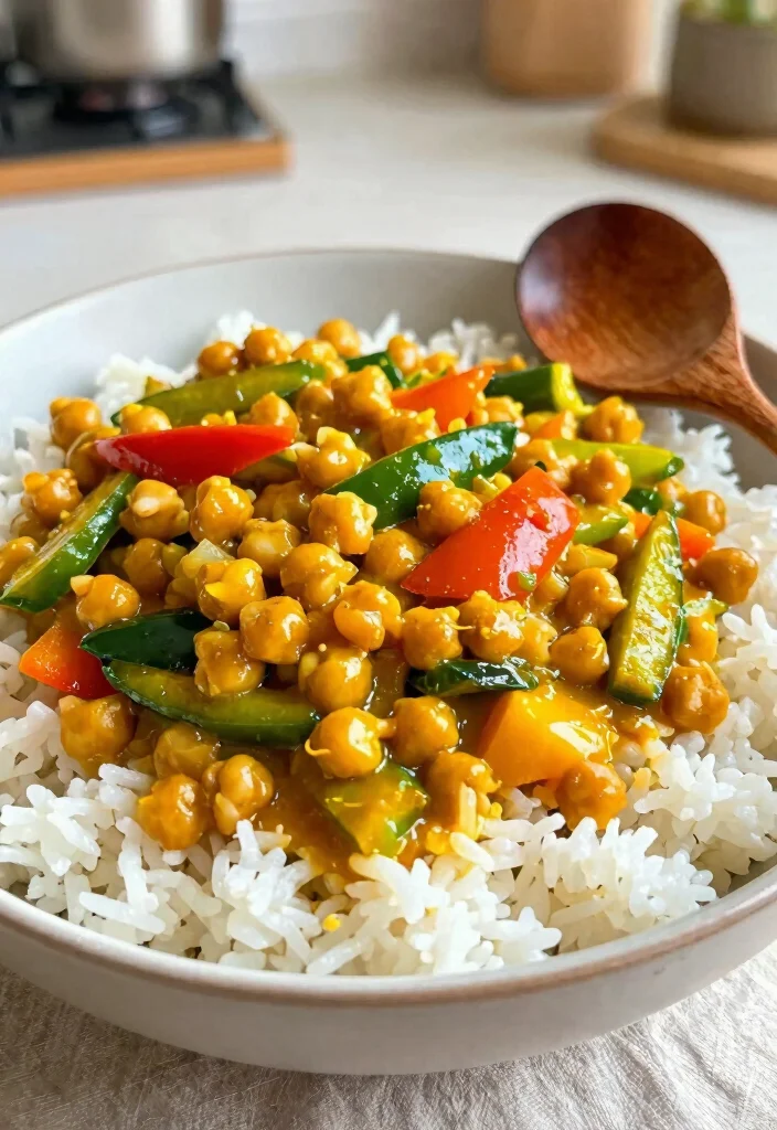 12 Vegan Bean Recipes for Hearty Protein Rich Dishes 8. Curried Chickpea and Vegetable Stir Fry 0