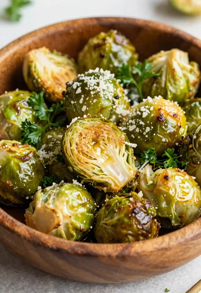 12 Vegan Brussels Sprout Recipes for Crispy Savory Sides 2 12 Vegan Brussels Sprout Recipes for Crispy Savory Sides 2. Garlic Parmesan Brussels Sprouts 0