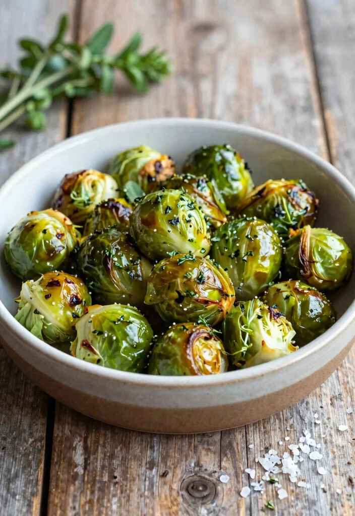 12 Vegan Brussels Sprout Recipes for Crispy Savory Sides 38 12 Vegan Brussels Sprout Recipes for Crispy Savory Sides 8. Herb Roasted Brussels Sprouts 0