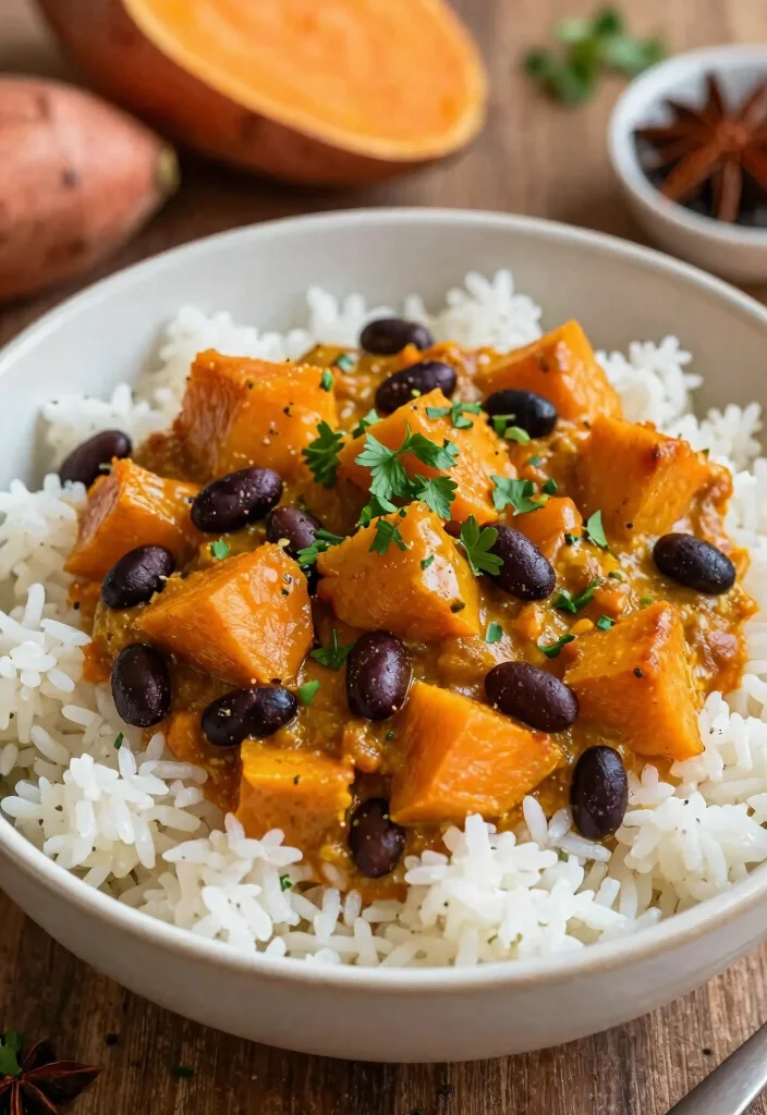12 Vegan Curry Recipes with Rich Spiced Flavor 51 12 Vegan Curry Recipes with Rich Spiced Flavor 11. Sweet Potato and Black Bean Curry 0